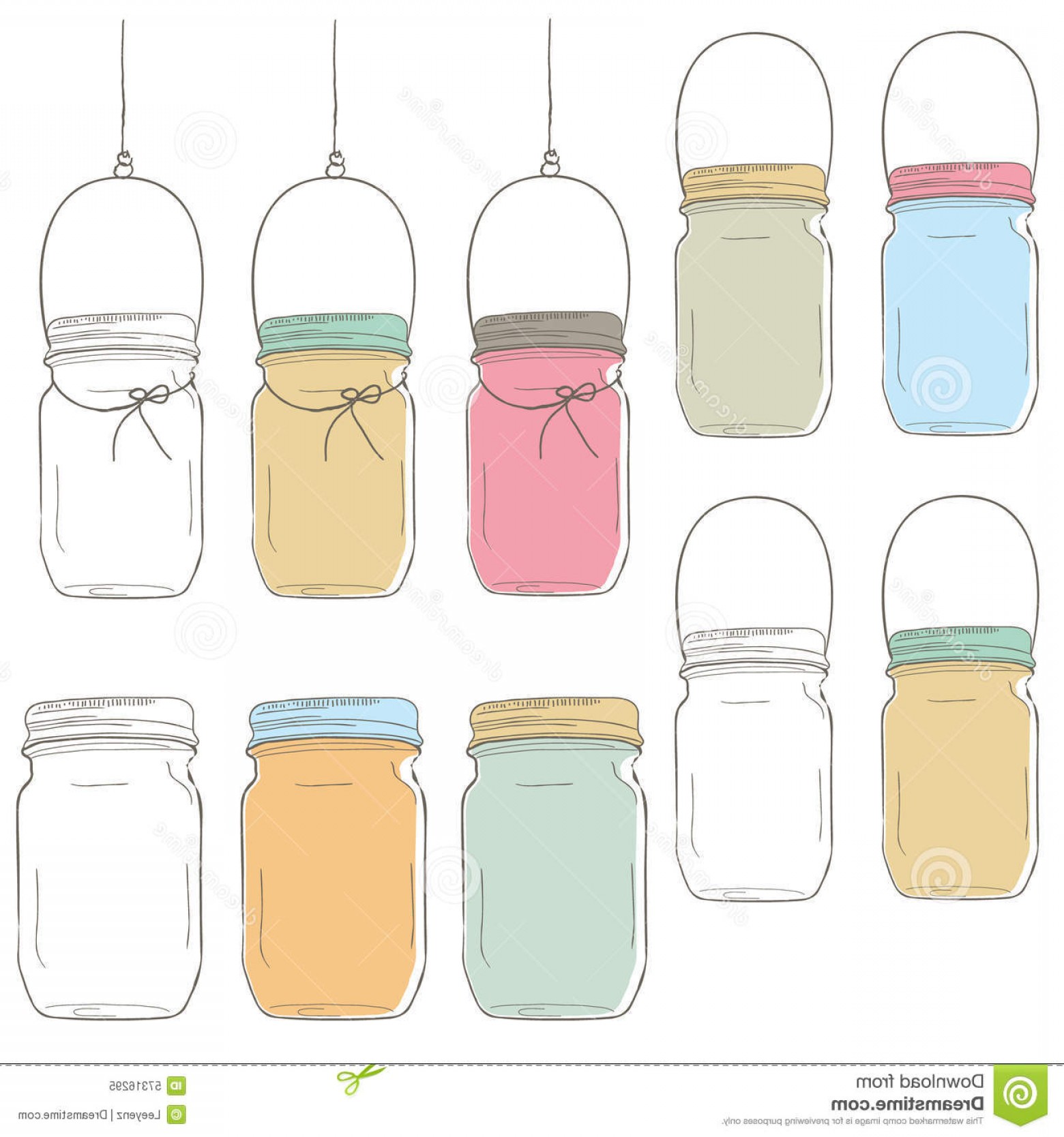 1560x1668 Stock Illustration Hand Draw Mason Jar Vector Illustration Image