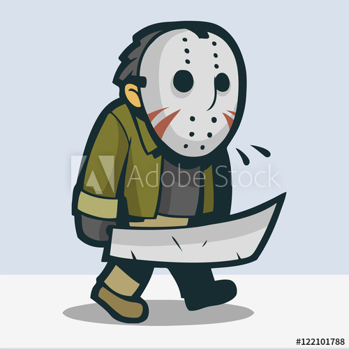 500x500 Jason Wearing Creepy Mask