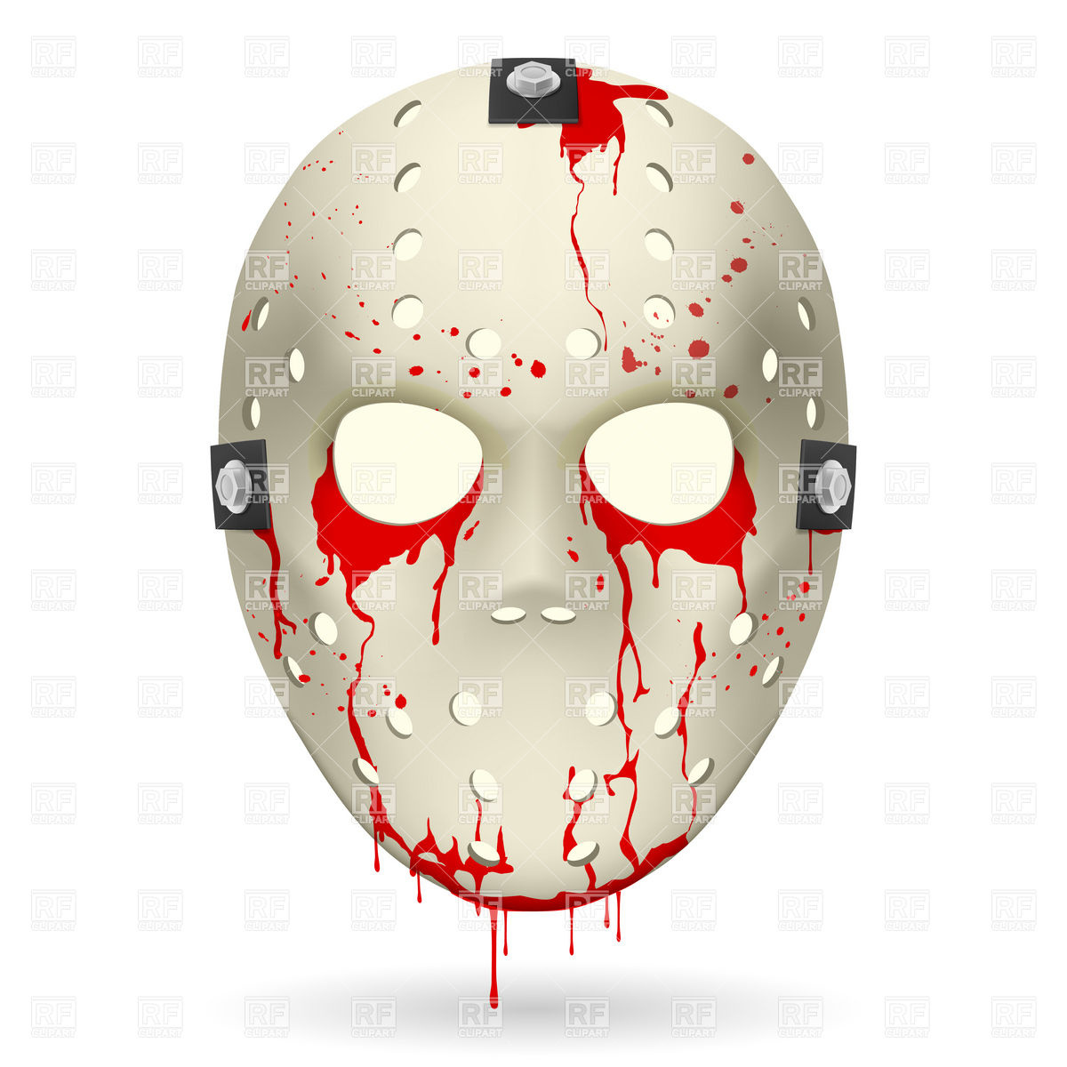 1200x1200 Bloody Hockey Mask Vector Image Vector Artwork Of Objects