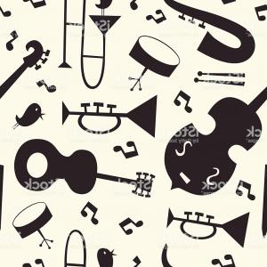 300x300 Stock Illustration Jazz Musical Instruments Vector Set