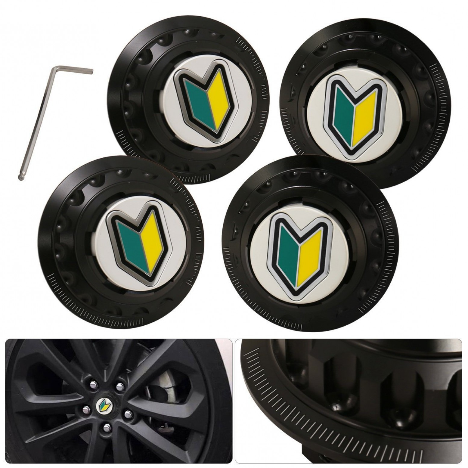 1555x1555 Jdm Vector Wakaba Leaf Black Tear Drop Key Chain Shopatcloth