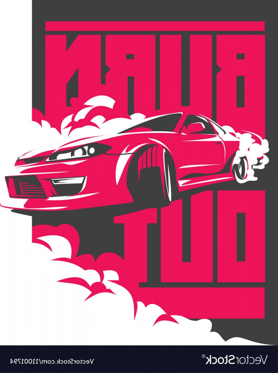 967x1296 Burnout Car Japanese Drift Sport Jdm Vector Shopatcloth