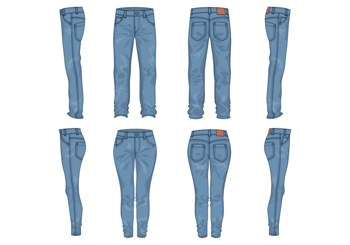 The best free Jeans vector images. Download from 90 free vectors of ...
