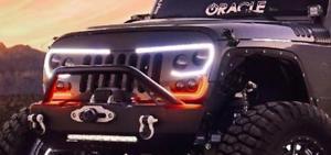 300x141 Oracle 5817 504 2007 18 Jeep Jk Vector Grill Dynamic Drl Led