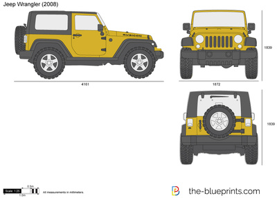 400x287 Jeep Wrangler Vector Drawing