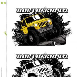 300x300 American Off Road Jeep Vector Clipart Orangiausa