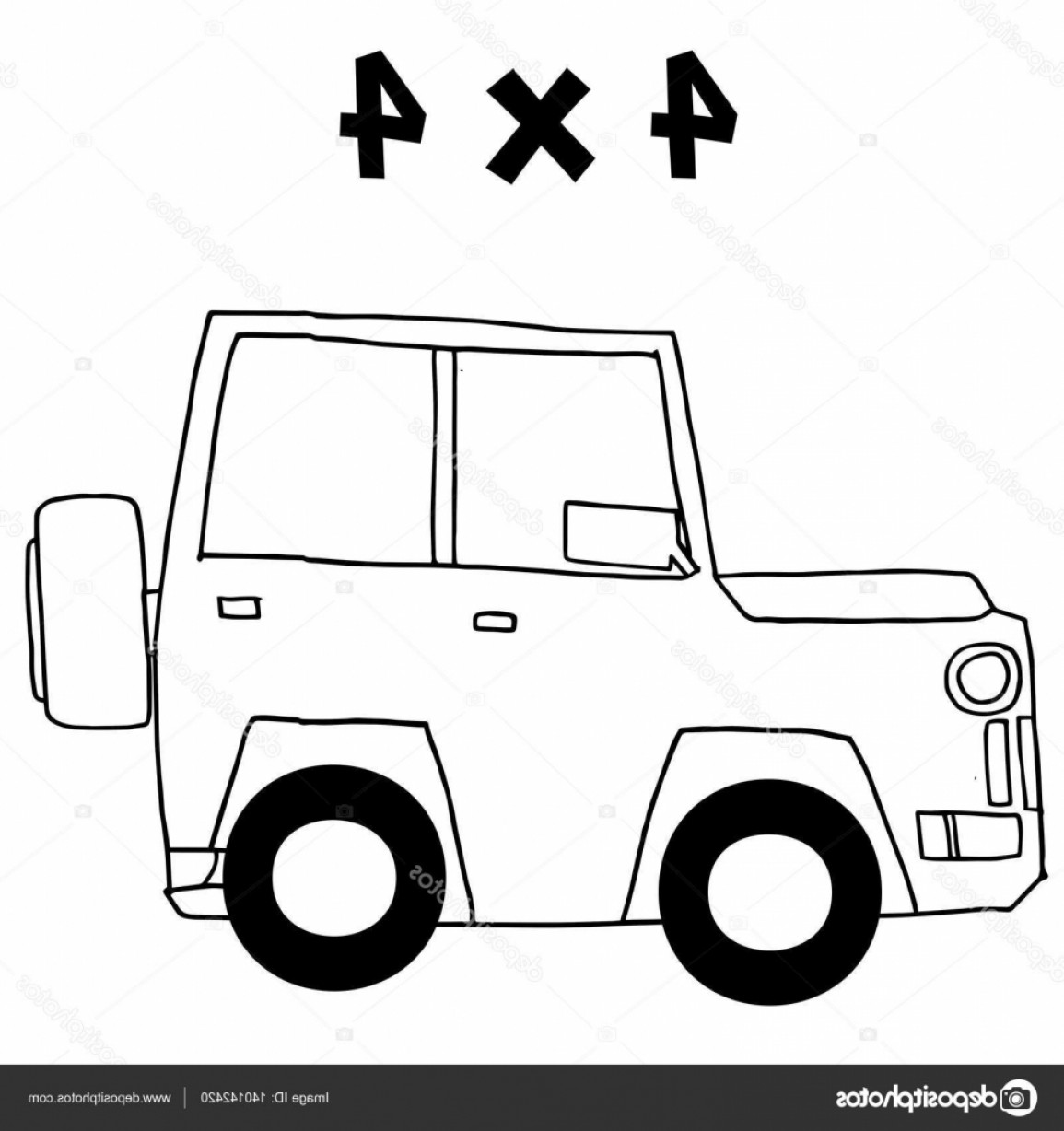 1155x1228 Stock Illustration Jeep Of Vector Art Illustration Geekchicpro