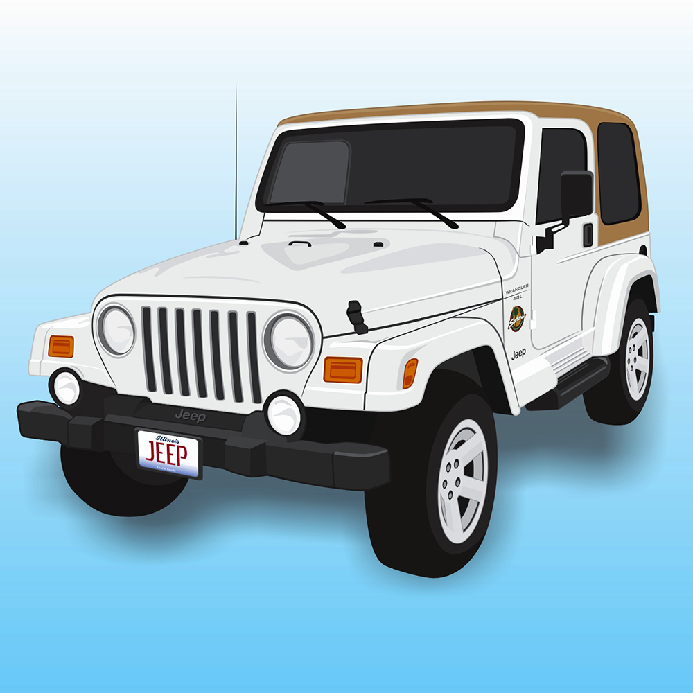 1000x1000 Jeep Wrangler Illustration