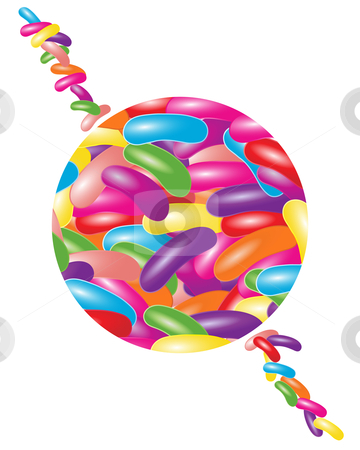 360x450 Jelly Beans Stock Vector