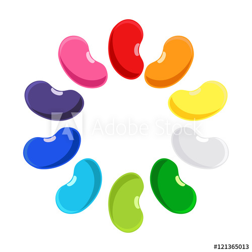 500x500 Jelly Beans Vector