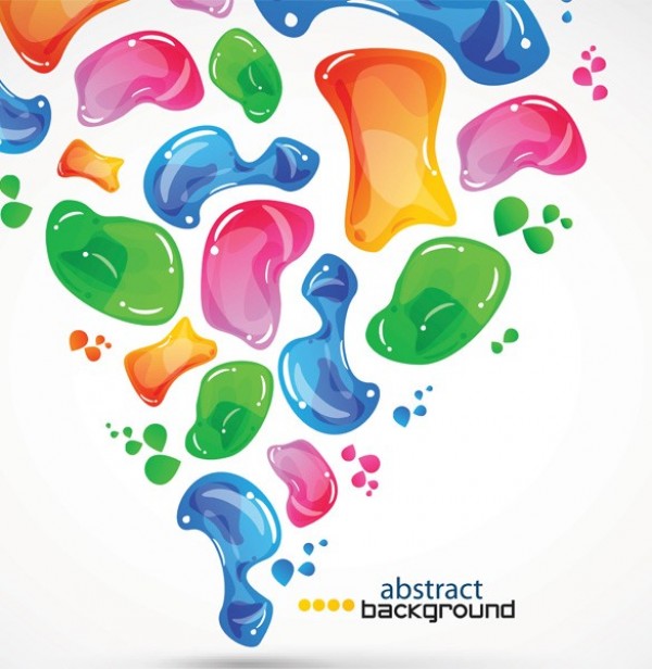 600x616 5 Colorful Jelly Bean Abstract Vector Backgrounds