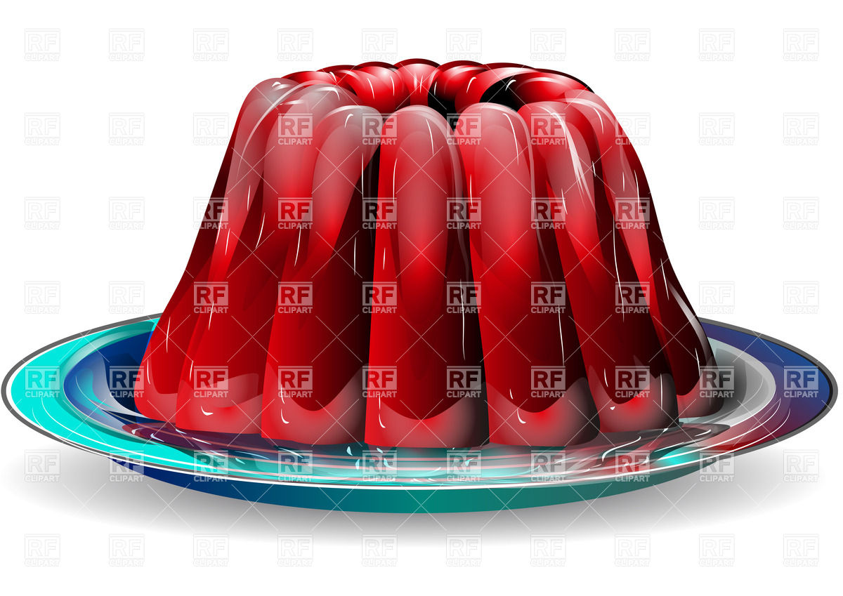 1200x849 Jelly On The Plate Vector Image Vector Artwork Of Food And