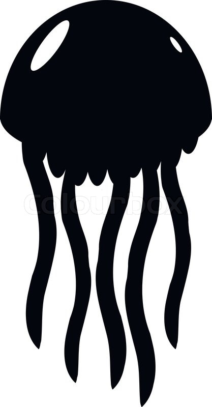 417x800 Jellyfish Clipart Silhouette ~ Frames ~ Illustrations ~ Hd Images