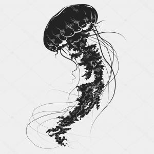 300x300 Stock Illustration Hand Drawn Graphic Jellyfish Vector Lazttweet