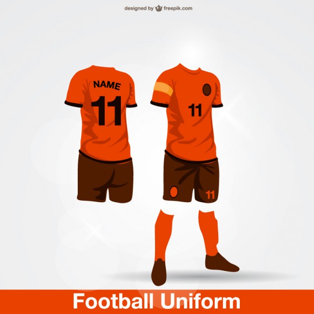 626x626 Football Uniform Vector Free Download