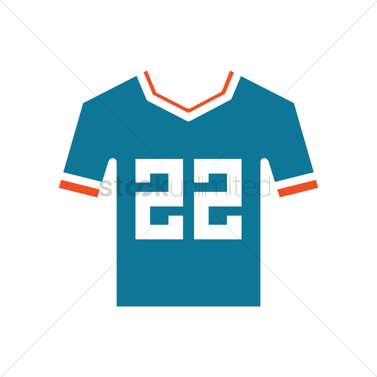 1300x1300 American Football Jersey Vector Image