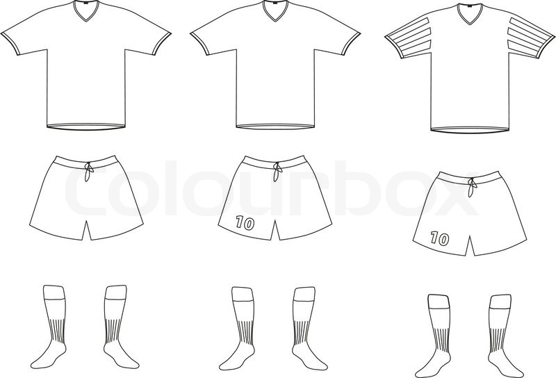 800x544 Vector Soccer Player Uniform Stock Vector Colourbox
