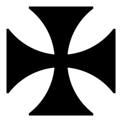 240x240 Jerusalem Cross Vector