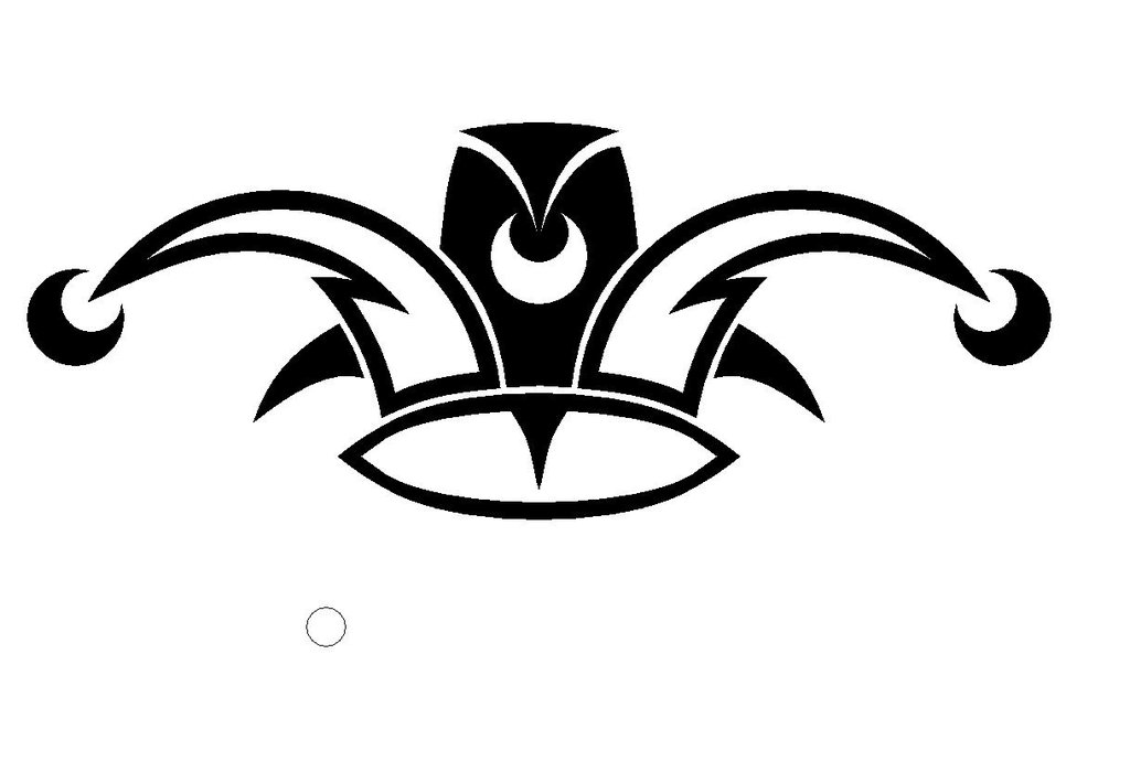 1024x700 Jester Hat Vector Black And White
