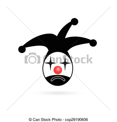 450x470 Jester Head Cartoon Vector.