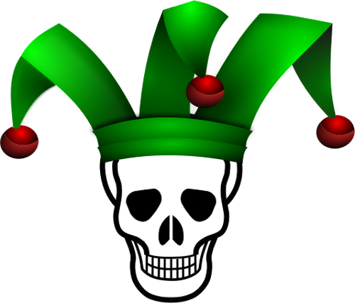 500x427 Skull Jester Vector Image Public Domain Vectors