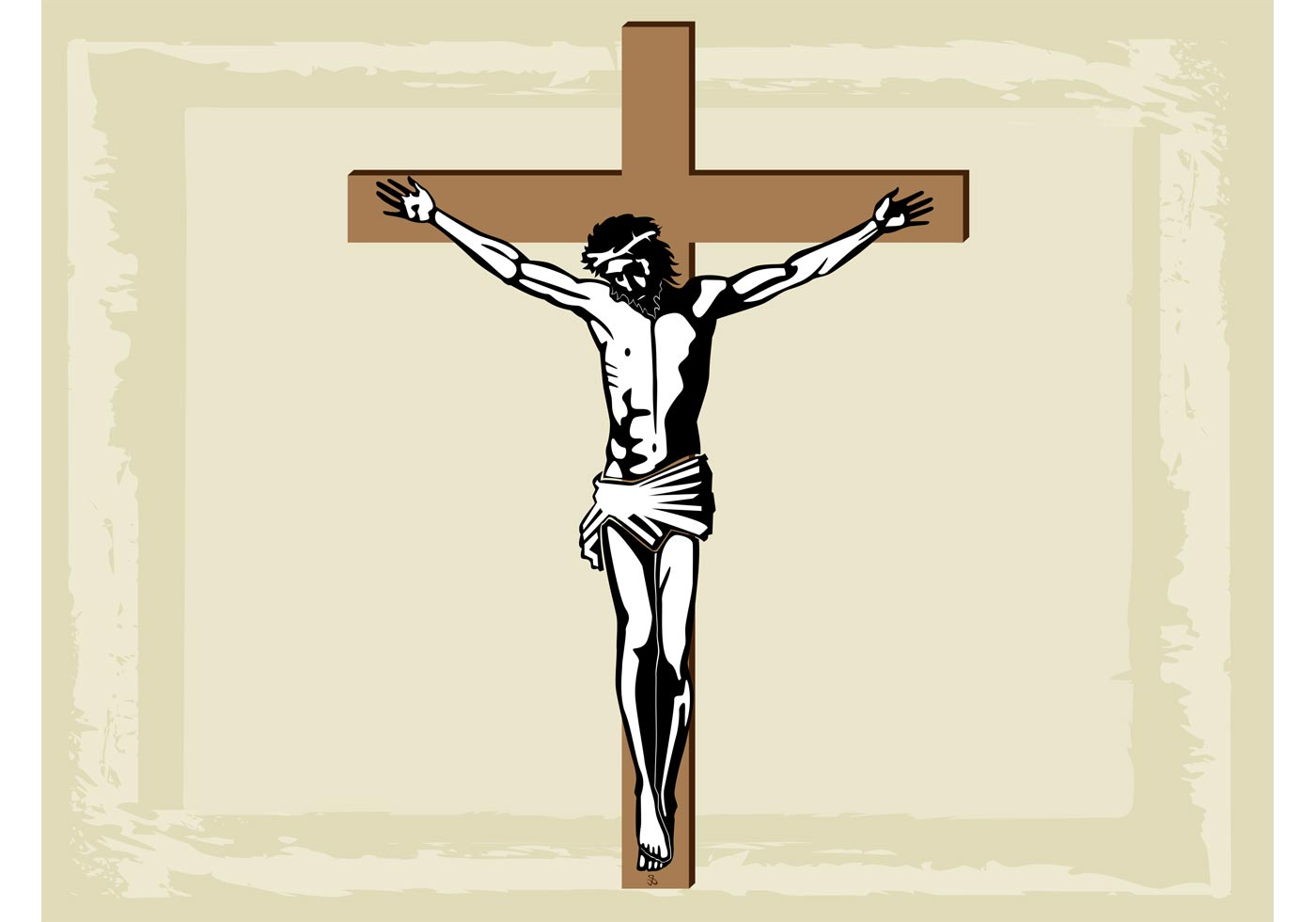 1400x980 Jesus Christ Free Vector Art