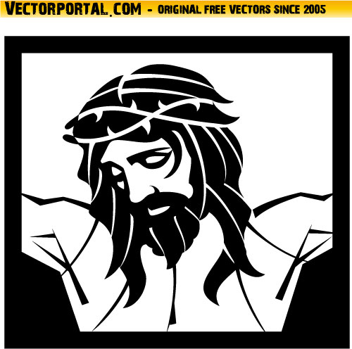 500x496 Jesus Christ Vector By Vectorportal