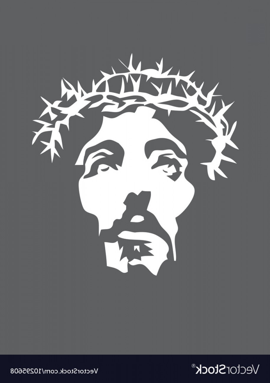 914x1296 Jesus Face Crown Vector Shopatcloth