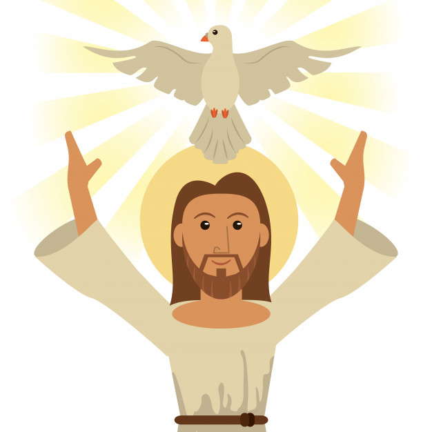 626x626 Jesus Christ Holy Spirit Religious Symbol Vector Premium Download