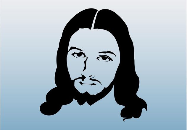 632x442 Jesus Face Graphics Free Vector Download 149469 Cannypic