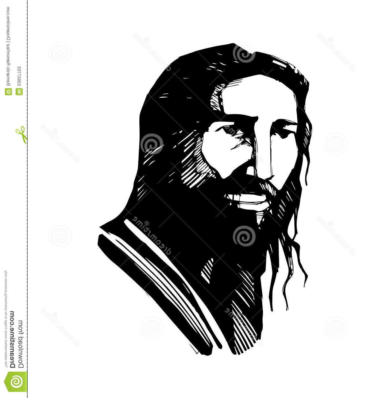 1245x1300 Best Jesus Face Clear Vector File Free Free Vector Art, Images