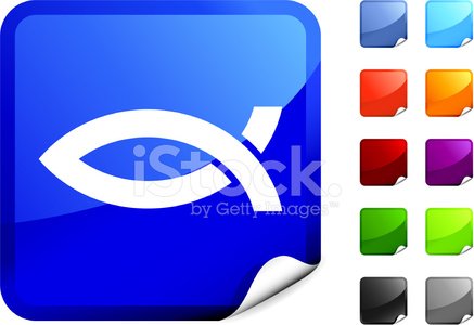 437x300 Jesus Fish Royalty Free Vector Art On A Sticker Premium Clipart