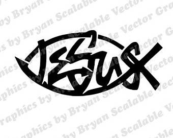 340x270 Jesus Fish Svg Etsy