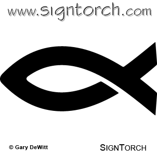 320x320 Christian Fish 001 Signtorch, Turning Images Into Vector Cut