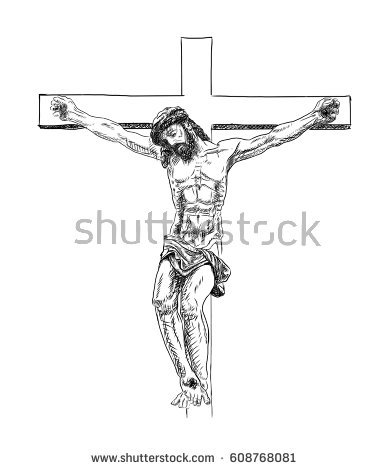 Jesus On Cross Vector at GetDrawings | Free download