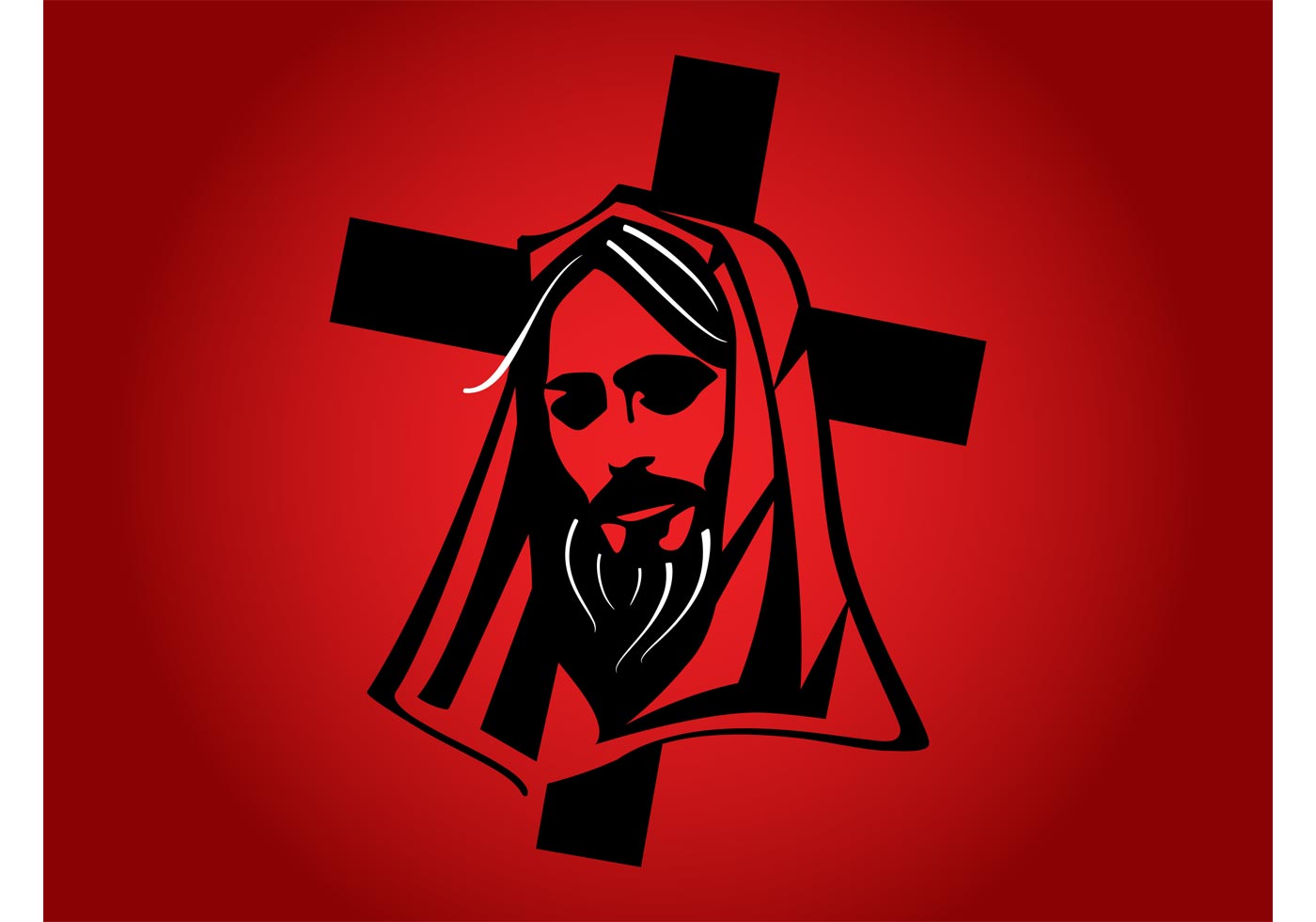 1400x980 Jesus Cross Free Vector Art