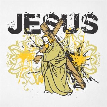 350x350 Jesus Carrying The Cross Vector Art Yougraph