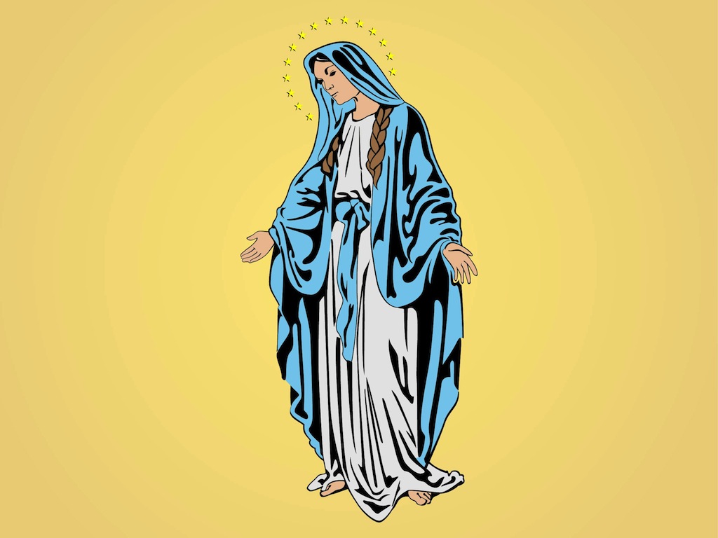 1024x768 Mary Mother Of Jesus Vector Art Amp Graphics