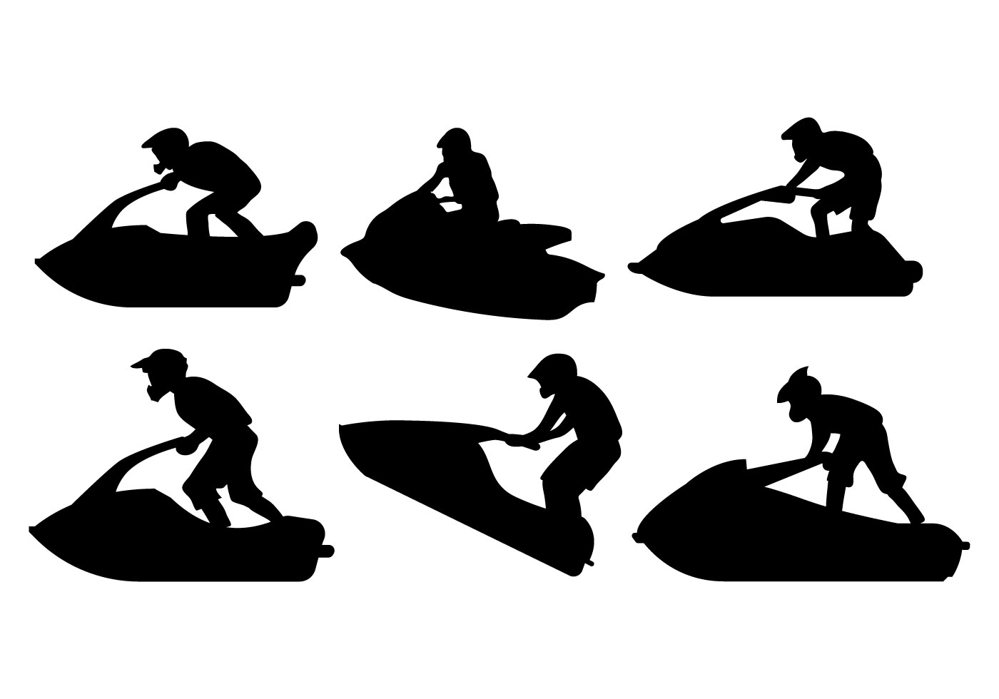 1400x980 Jet Ski Free Vector Art