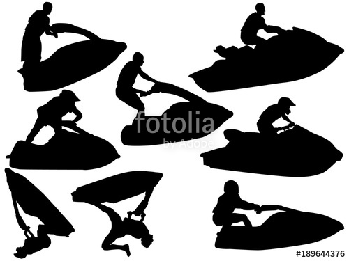 500x375 Jet Ski Silhouette Stock Image And Royalty Free Vector Files On
