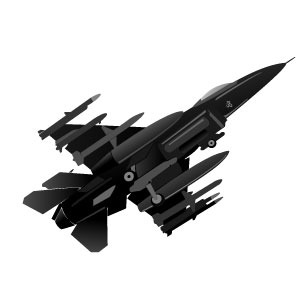 300x300 Jet Fighter Vector Image