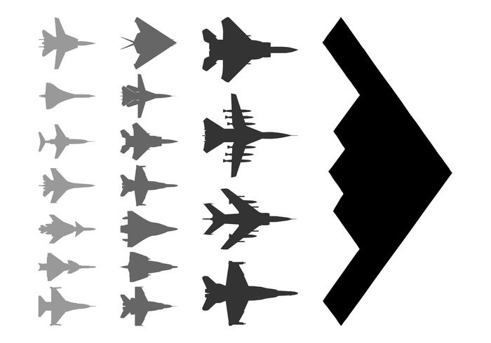 700x490 Military Aircraft Silhouettes