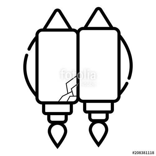 500x500 Jetpack Vector Icon Stock Image And Royalty Free Vector Files On