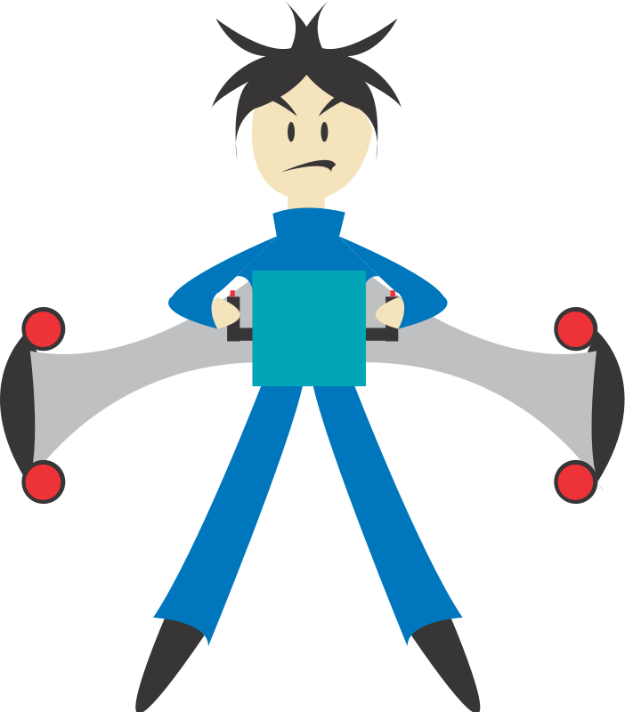 702x800 Man With Jet Pack Free Vector 4vector