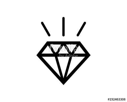500x400 Line Art Beautiful Diamond Jewelry Jewellery Jewel Symbol Logo