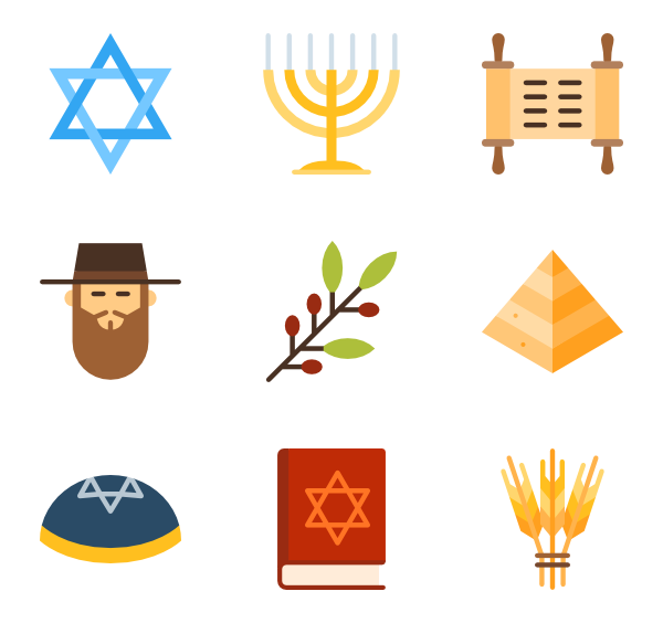 600x564 Jewish Star Icons
