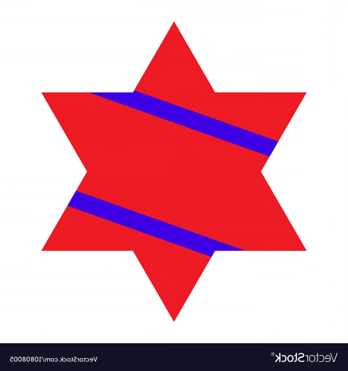 1200x1281 Red Jewish Star With Blue Stripes On White Vector Geekchicpro