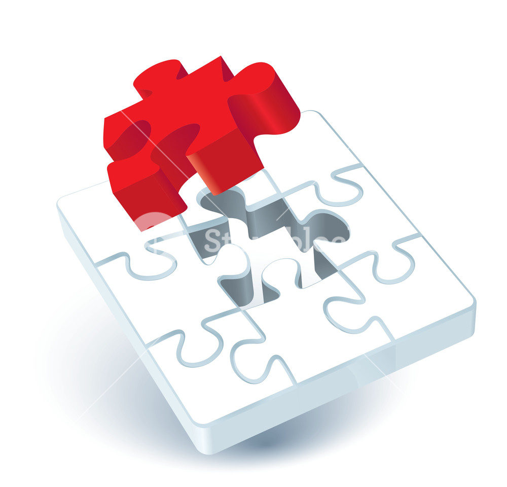 1000x960 Jigsaw Puzzle. Vector. Royalty Free Stock Image