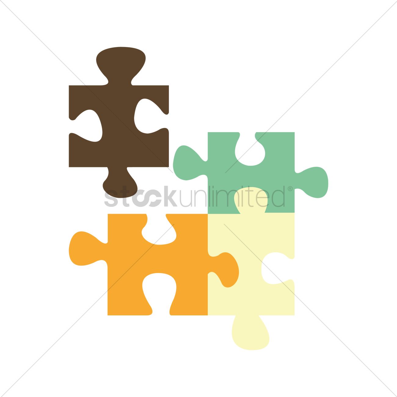 1300x1300 Jigsaw Puzzle Vector Image