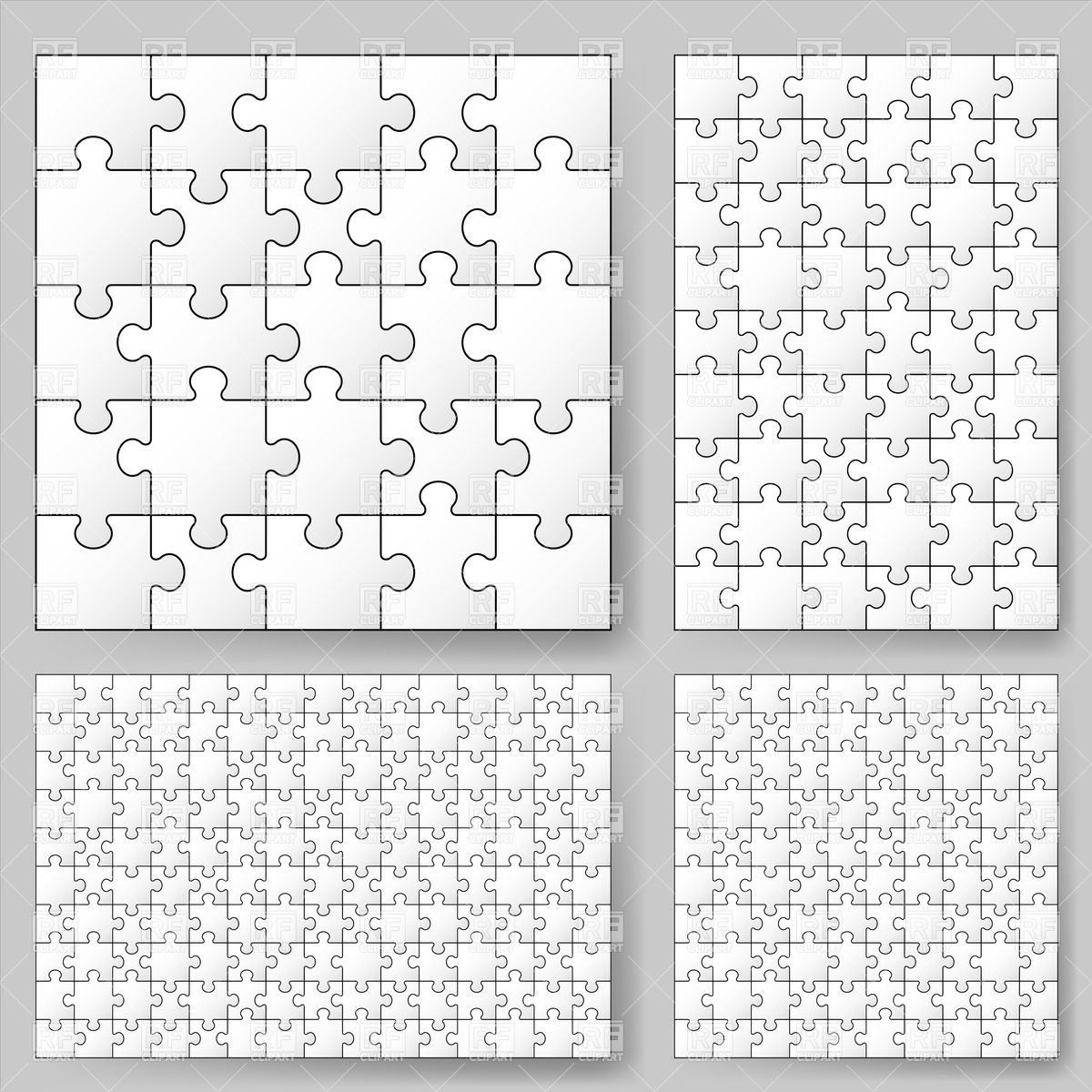 1200x1200 Jigsaw Puzzle Backgrounds Vector Image Vector Artwork Of